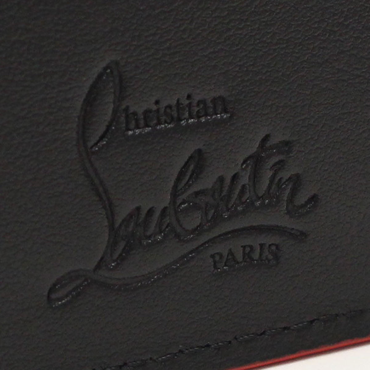 クリスチャン ルブタン カードケース レディース CALF PARIS/SPIKES カーフ イタリア 3165091 BLACK-BLACK ブラック 財布 CLO316509101