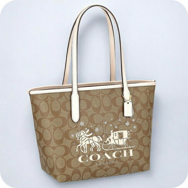 COACH トートバッグ カーキベージュ レディース CM183 IMDJ8 コーチ トートバッグ レディース ブランド COACH シグネチャー