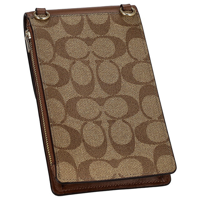 COACH フォーンショルダー CM234 IME74 カーキ/サドル コーチ アウトレット ショルダーバッグ フォンショルダー