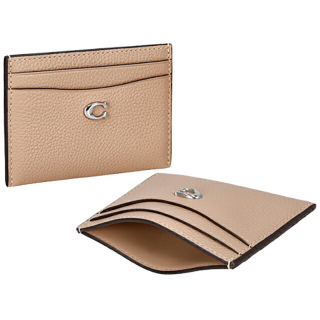 コーチ カードケース レディース ブランド COACH レザー CM436 LHWFT ベージュピンク系 CM436-LHWFT