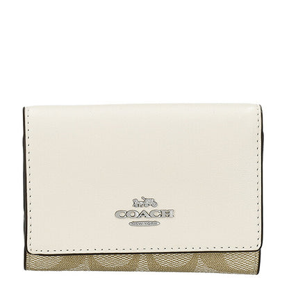 コーチ 三つ折り財布 レディース ブランド COACH CM761 ライトカーキ/チョーク CM761-SIGHA-1