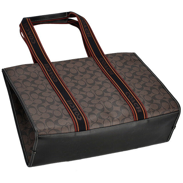 コーチ トートバッグ メンズ ブランド COACH シグネチャー CM865 SVBMC 1 ブラウンマルチ CM865-SVBMC-1