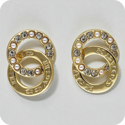 Coach earrings ladies brand COACH CO231 VP4 Gold
