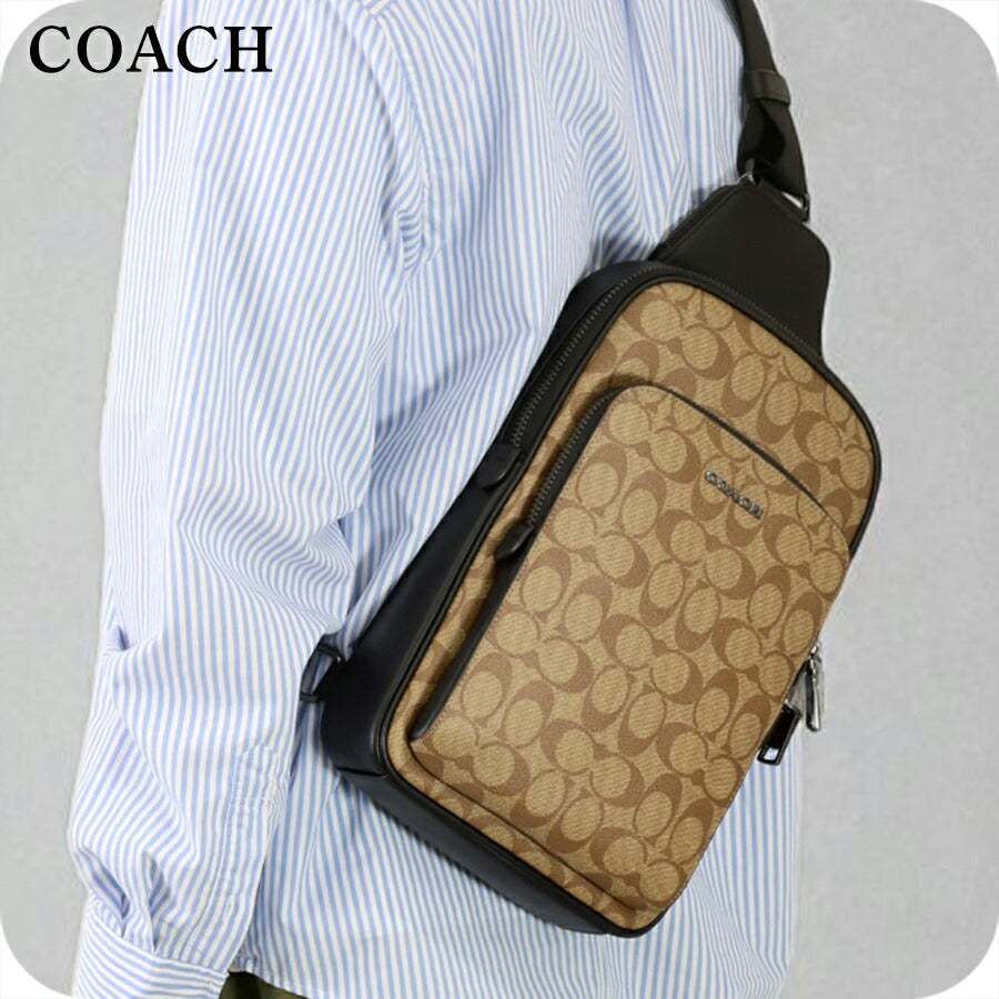 コーチ ボディバッグ メンズ ブランド COACH CO910 QBKHA カーキ CO910-QBKHA-1