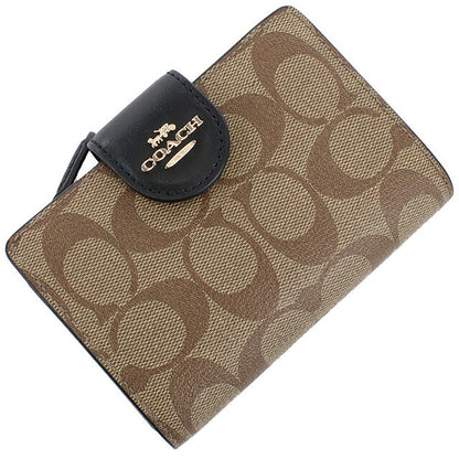 コーチ 二つ折り財布 レディース ブランド COACH ベトナム C0082 ブラウン系 ブラック 財布 COAC0082041