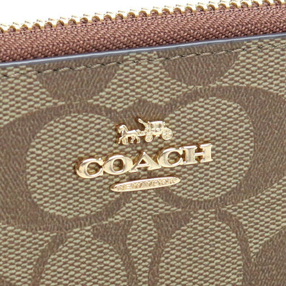 コーチ 長財布ラウンドファスナー レディース ブランド COACH C4452 ブラウン 財布 COAC4452041