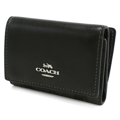 コーチ 三折財布小銭入付き レディース ブランド COACH CM761 ブラック 財布 COACM761011