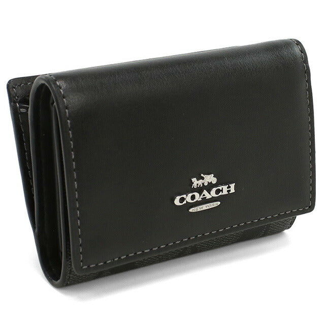 コーチ 三折財布小銭入付き レディース ブランド COACH CM761 ブラック 財布 COACM761011