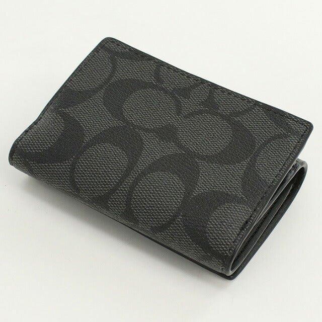 コーチ 三折財布小銭入付き レディース ブランド COACH CM761 ブラック 財布 COACM761011