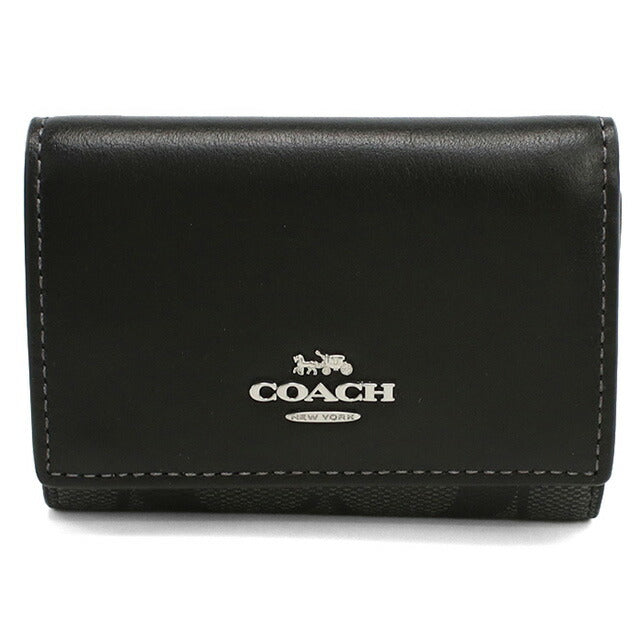 コーチ 三折財布小銭入付き レディース ブランド COACH CM761 ブラック 財布 COACM761011