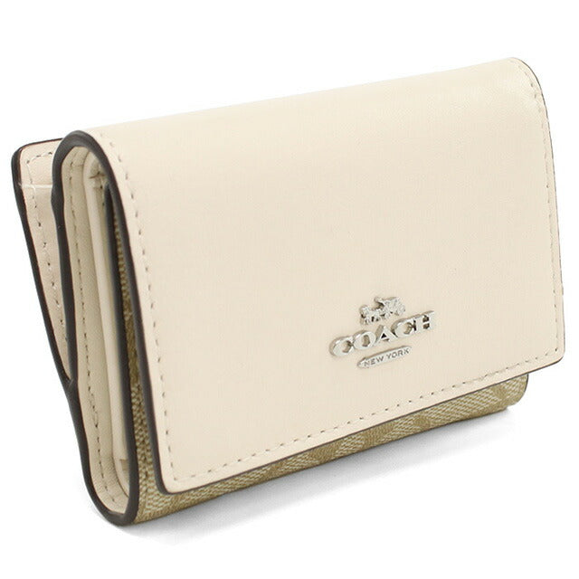 コーチ 三折財布小銭入付き レディース ブランド COACH CM761 ホワイト 財布 COACM761021