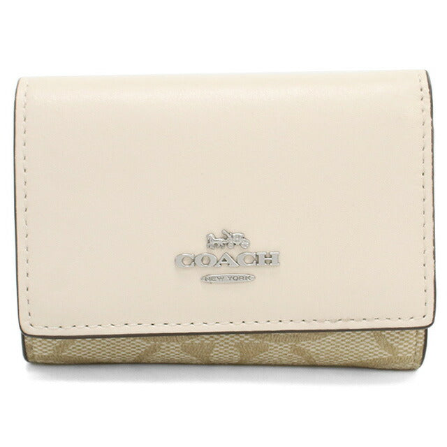 コーチ 三折財布小銭入付き レディース ブランド COACH CM761 ホワイト 財布 COACM761021