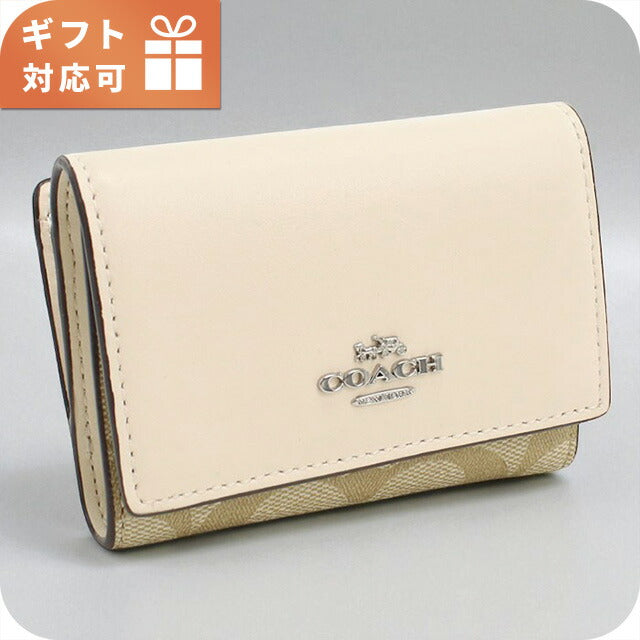 コーチ 三折財布小銭入付き レディース ブランド COACH CM761 ホワイト 財布 COACM761021