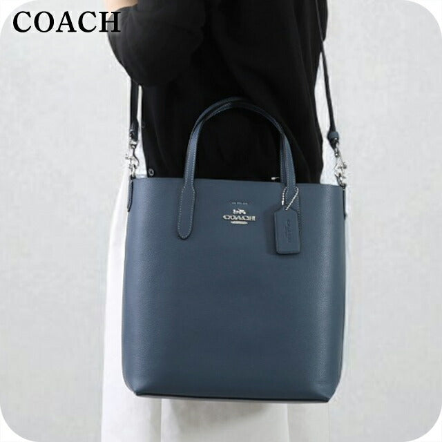 コーチ トートバッグ レディース ブランド COACH レザー CP036 SV/DE ネイビー 軽量 手提げ 高級 おしゃれ プレゼント 女性 実用的 かわいい