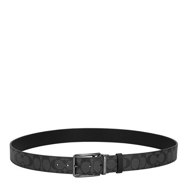 コーチ ベルト メンズ ブランド COACH リバーシブル CQ006 チャコール/ブラック CQ006-QBMI5-1