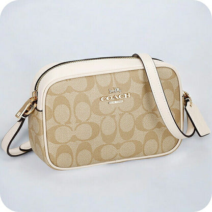 コーチ ショルダーバッグ レディース ブランド COACH シグネチャー CQ874 IMDQC 1 ライトカーキ/チョーク CQ874-IMDQC-1