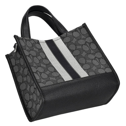 コーチ ハンドバッグ レディース ブランド COACH シグネチャー CQ878 SVRT6 1 スモーク ブラック CQ878-SVRT6-1