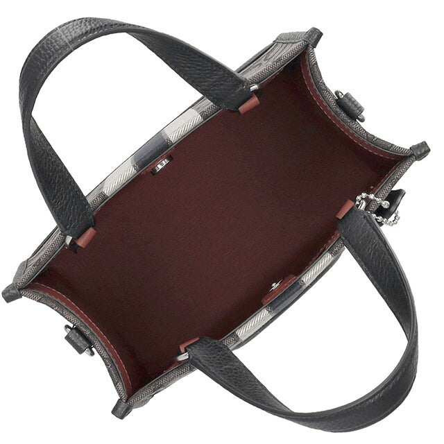 コーチ ハンドバッグ レディース ブランド COACH シグネチャー CQ878 SVRT6 1 スモーク ブラック CQ878-SVRT6-1