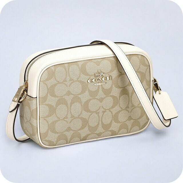 コーチ ショルダーバッグ レディース ブランド COACH シグネチャー レザー CR135 IMDQC 1 ライトカーキ/チョーク CR135-IMDQC-1