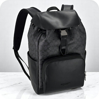 コーチ バックパック メンズ レディース ブランド COACH レザー CT707 ブラック CT707-QBMI5-1