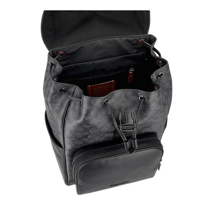 コーチ バックパック メンズ レディース ブランド COACH レザー CT707 ブラック CT707-QBMI5-1