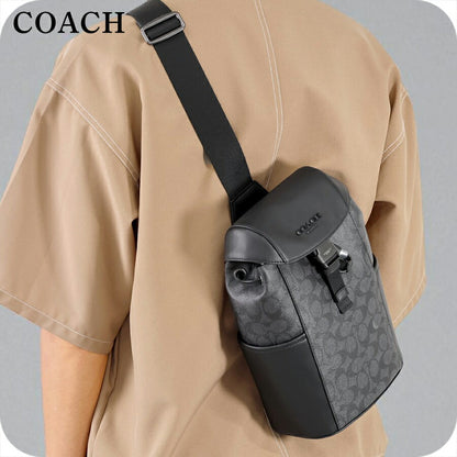 コーチ ボディバッグ メンズ ブランド COACH CT712 QBMI5 チャコール/ブラック CT712-QBMI5-1