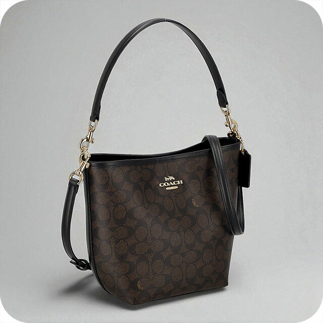 コーチ ハンドバッグ レディース ブランド COACH CT800 ウォルナット/ブラック CT800-IMXAQ-1