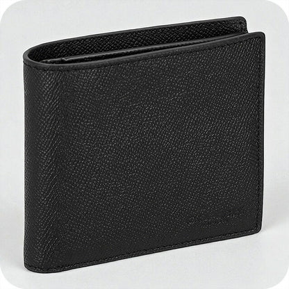コーチ 二つ折り財布 メンズ ブランド COACH レザー CU371 QB/BK ブラック ウォレット 高級 おしゃれ プレゼント 実用的
