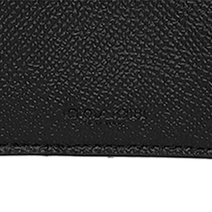 コーチ 二つ折り財布 メンズ ブランド COACH レザー CU371 QB/BK ブラック ウォレット 高級 おしゃれ プレゼント 実用的