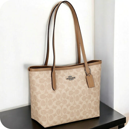 コーチ トートバッグ レディース ブランド COACH CU759 サンド CU759-SVPWH-1