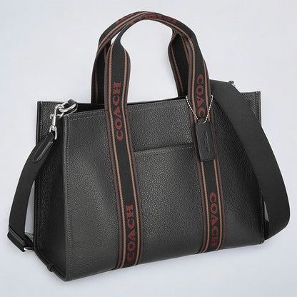 コーチ ハンドバッグ レディース ブランド COACH レザー CU997 SVA47 1 ブラック CU997-SVA47-1