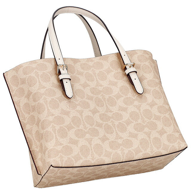 コーチ ハンドバッグ レディース ブランド COACH シグネチャー CV965 IMXDM 1 ライトベージュ/ホワイト CV965-IMXDM-1