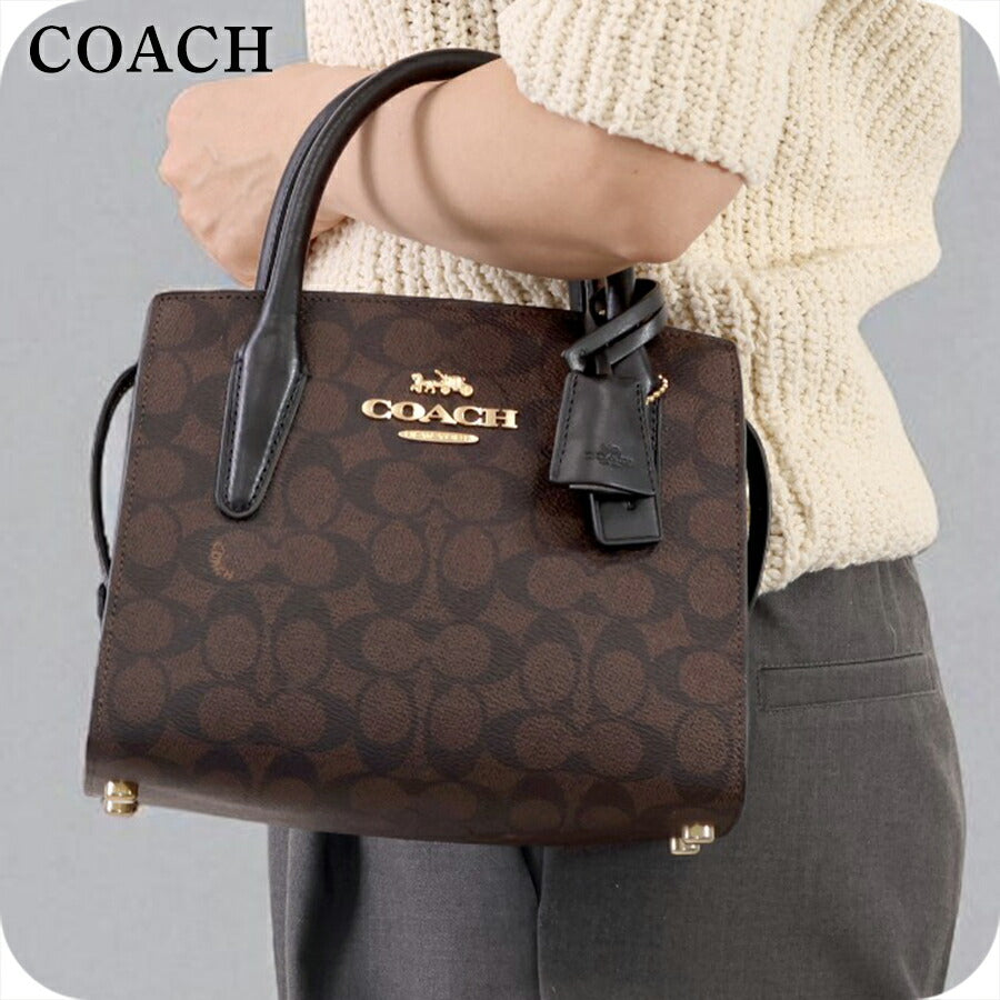 コーチ ハンドバッグ レディース ブランド COACH CV974 IMXAQ ウォルナット/ブラック CV974-IMXAQ-1