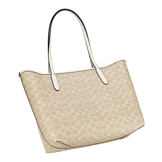 コーチ トートバッグ レディース ブランド COACH CV976 IMXDM ライトベージュ/ホワイト 軽量 手提げ 高級 おしゃれ プレゼント 女性 実用的 かわいい