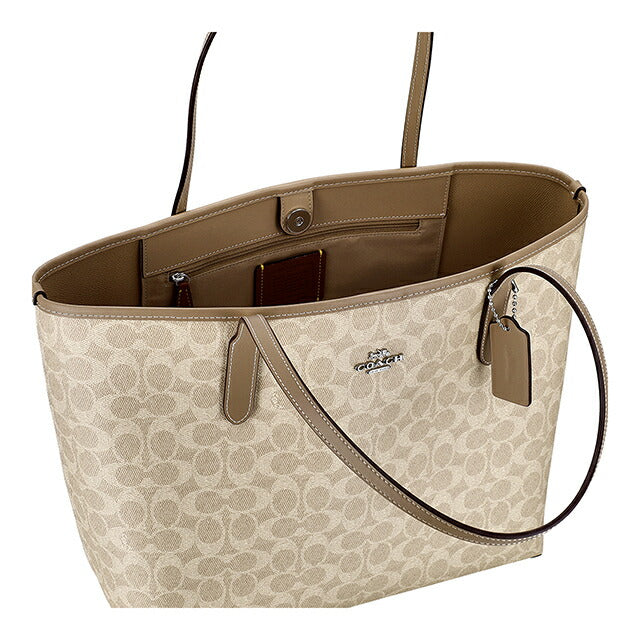 コーチ トートバッグ レディース ブランド COACH CV976 SVPWH サンド/トープ 軽量 手提げ 高級 おしゃれ プレゼント 女性 実用的 かわいい