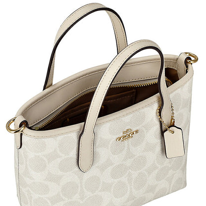 コーチ トートバッグ レディース ブランド COACH India CW032 IMXU5 ホワイト系 軽量 手提げ 高級 おしゃれ プレゼント 女性 実用的 かわいい