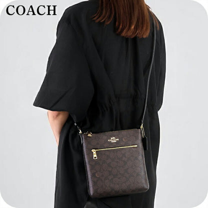 コーチ ショルダーバッグ レディース ブランド COACH シグネチャー CW325 IMXAQ ウォルナット/ブラック CW325-IMXAQ-1