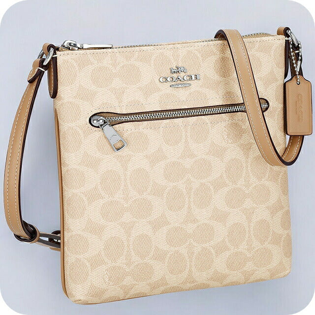 コーチ ショルダーバッグ レディース ブランド COACH シグネチャー CW325 SVPWH サンド CW325-SVPWH-1