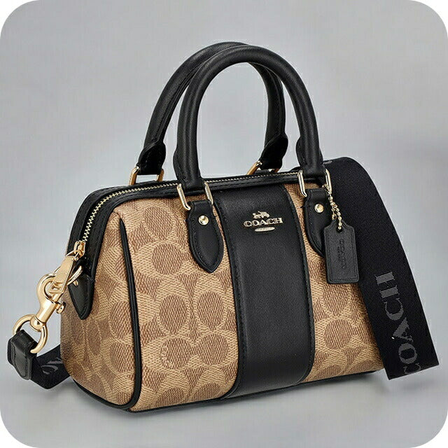 コーチ ショルダーバッグ レディース ブランド COACH CW331 ベージュ/ブラック CW331-IMQRX-1