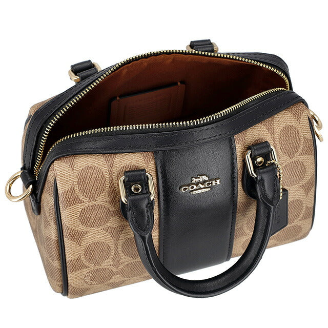 コーチ ショルダーバッグ レディース ブランド COACH CW331 ベージュ/ブラック CW331-IMQRX-1