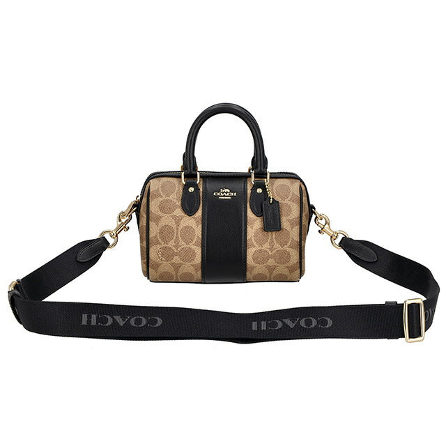 コーチ ショルダーバッグ レディース ブランド COACH CW331 ベージュ/ブラック CW331-IMQRX-1