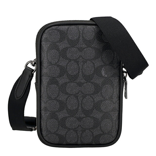 コーチ ショルダーバッグ メンズ ブランド COACH India CW364 QBMI5 ブラック/チャコール 斜めがけ ブランド 高級 おしゃれ プレゼント 男性 実用的 かっこいい