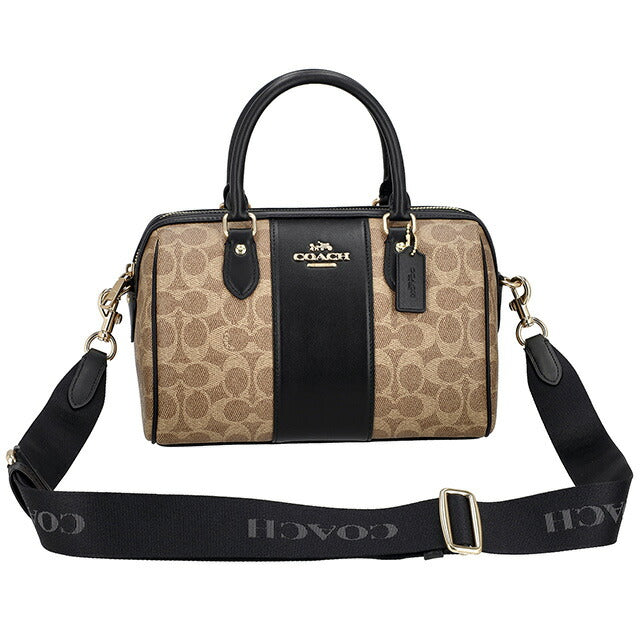 コーチ ハンドバッグ レディース ブランド COACH CW376 ベージュ/ブラック CW376-IMQRX-1