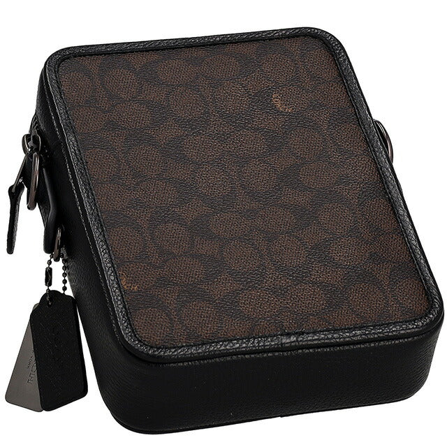 コーチ ショルダーバッグ メンズ ブランド COACH シグネチャー CW388 QBXAM ブラウン/ブラック CW388-QBXAM-1
