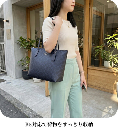 コーチ トートバッグ レディース ブランド COACH Cambodia CW396 SBLNV ネイビー 軽量 手提げ 高級 おしゃれ プレゼント 女性 実用的 かわいい