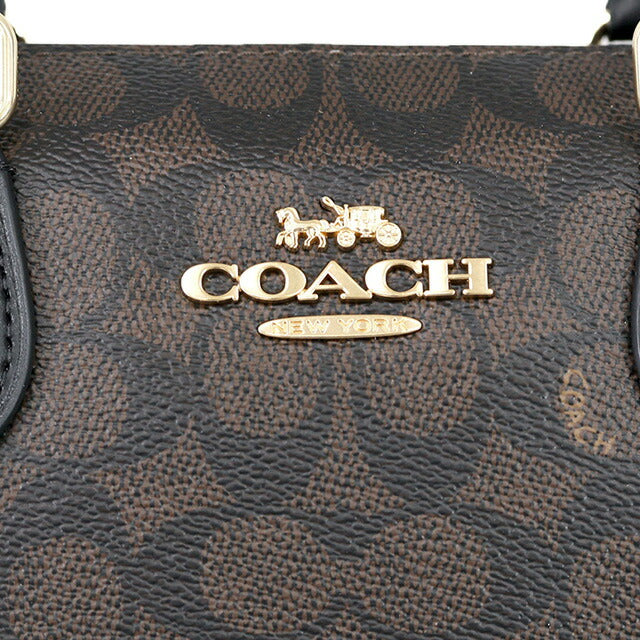 コーチ ハンドバッグ レディース ブランド COACH CW422 ブラウン/ブラック CW422-IMXAQ-1