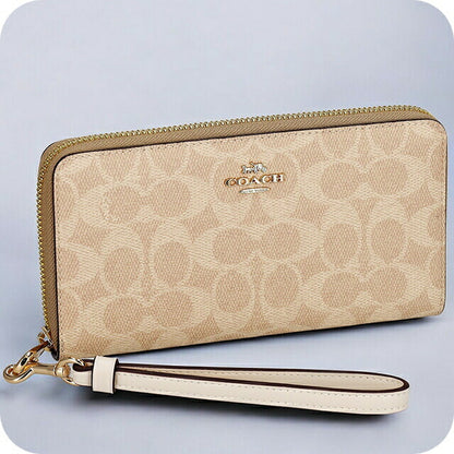 コーチ 長財布 レディース ブランド COACH シグネチャー CW778 IMXDM 1 ライトブラウン CW778-IMXDM-1