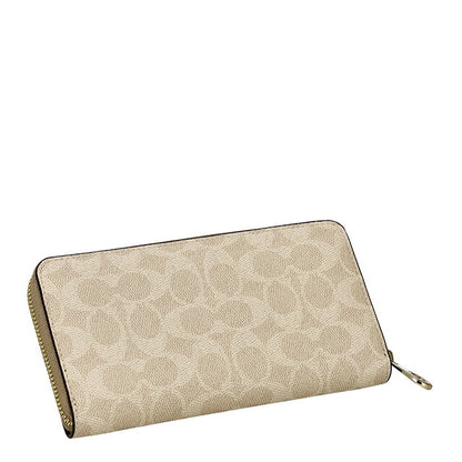 Coach long wallet ladies brand COACH Myanmar CW778 IMXDM Sand/Chalk