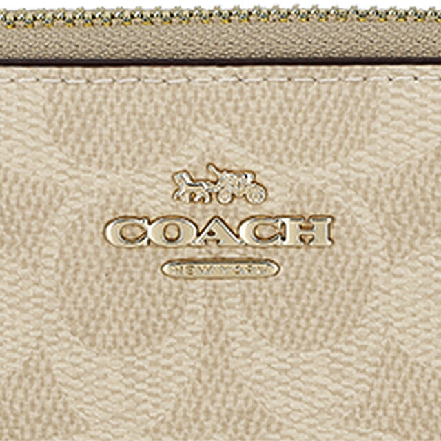 Coach long wallet ladies brand COACH Myanmar CW778 IMXDM Sand/Chalk