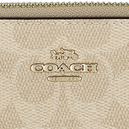 Coach long wallet ladies brand COACH Myanmar CW778 IMXDM Sand/Chalk